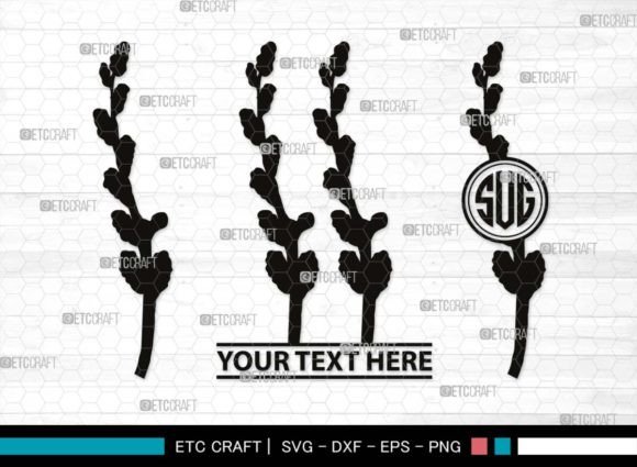 Download Pussy Willow Monogram, Spring Nature Svg - Nature Collection