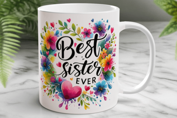 Download Best Sister Ever Mug Wrap Sublimation - Mug Collection