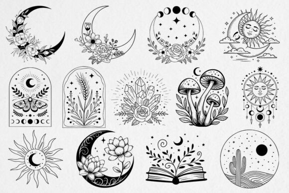Download Mystical Moon &amp; Nature SVG Bundle - Nature Collection