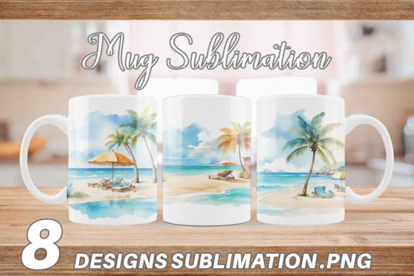 Download Mug Wrap Summer Beach Vacation - Mug Collection