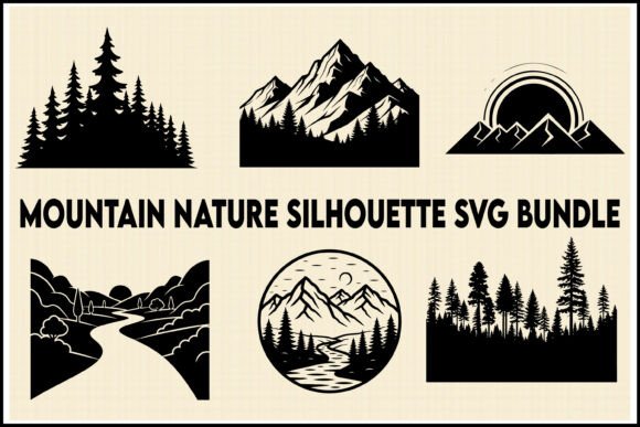 Download Mountain Nature SVG Bundle - Nature Collection
