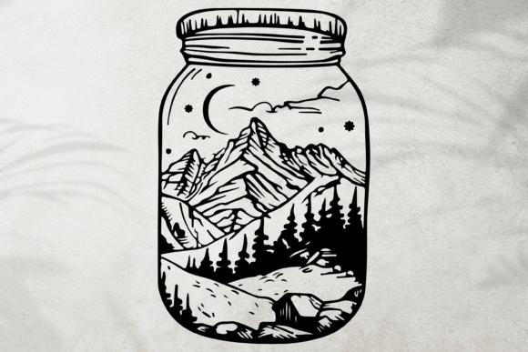 Download Jar with Nature SVG, Bottle of Nature - Nature Collection