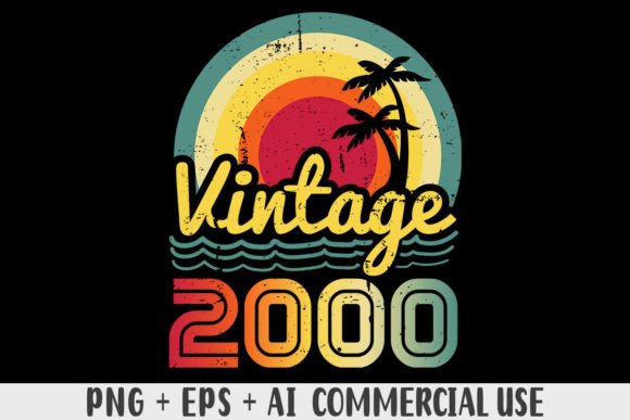 Download Vintage 2000 PNG Sublimation Design - Premium Resources